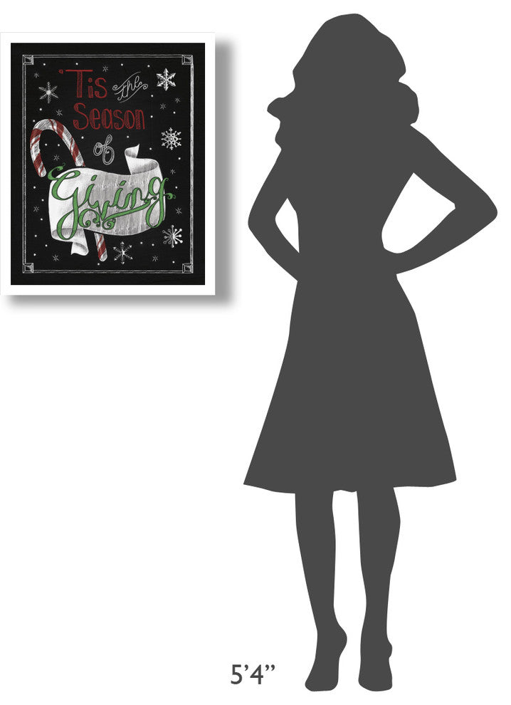 "Christmas Chalkboard III" Digital Paper Print by Elyse DeNeige, 22"x26"