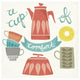 "A Cup of Comfort" Digital Paper Print by Mary Urban, 26"x26"