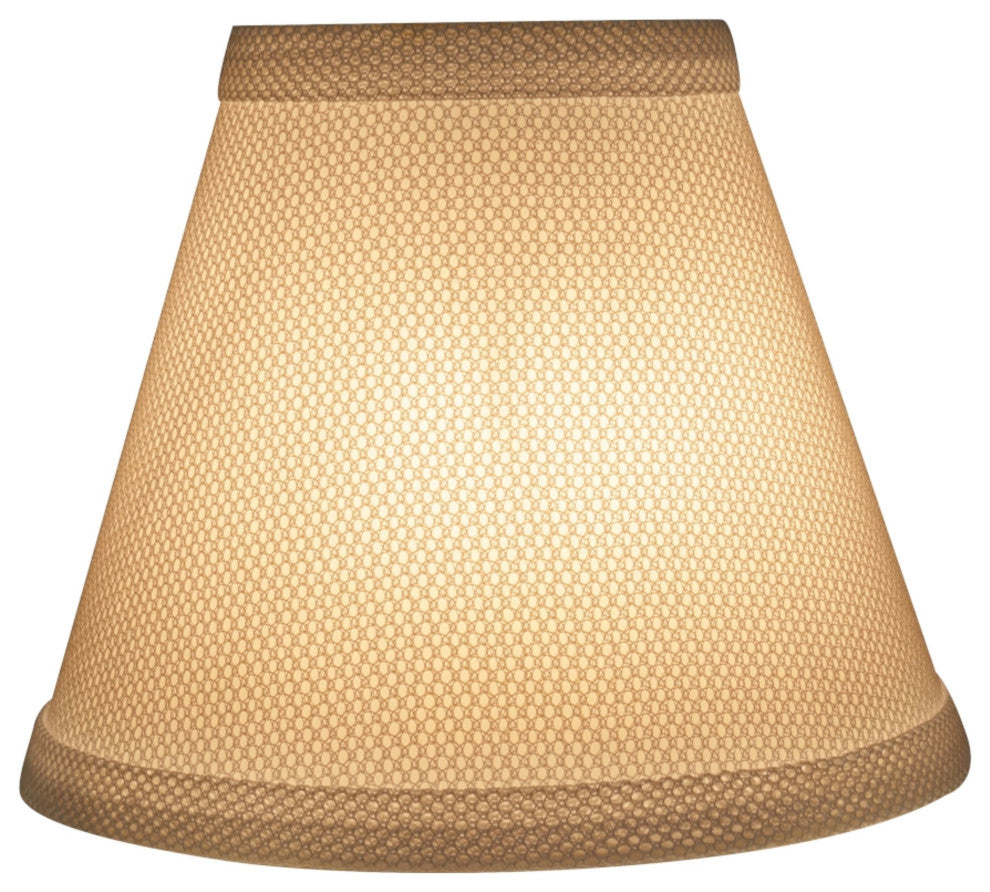 32107-9 Small Hardback Empire  Chandelier Clip On Lamp Shade White 3"x6"x5"