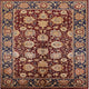 Ahgly Company Indoor Square Mid-Century Modern Area Rugs, 3' Square