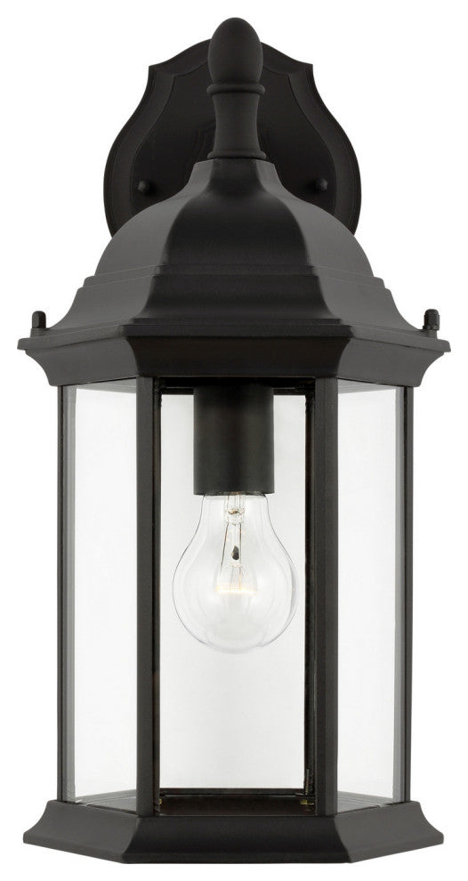 Sevier 1-Light Outdoor Wall Lantern, Black