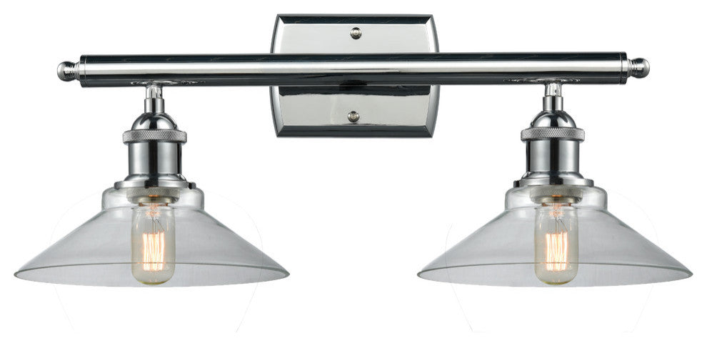 Orwell 2-Light Bath Fixture, Polished Chrome