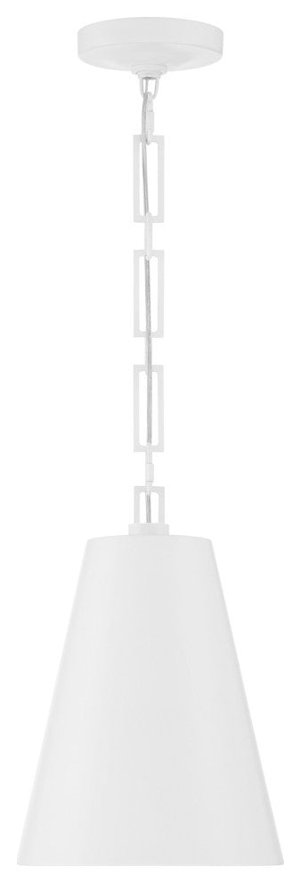 Alston 2 Light Chandelier, Matte White + Antique Gold