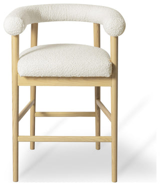 Spara Boucle Counter Stool, Cream