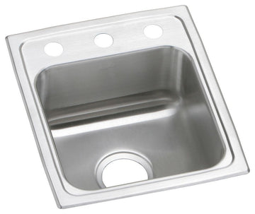 PSR15172 Celebrity Stainless Steel 15" x 17-1/2" Drop-in Bar Sink 2 Holes