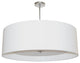 4-Light Helena Pendant Polished Chrome, White With White Diffuser