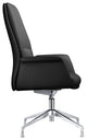 LeisureMod Summit Modern Office Chair With Adjustable Height and Swivel, Black