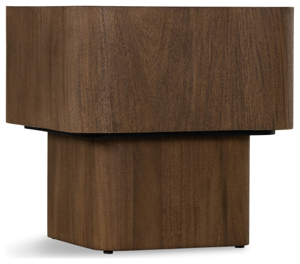 Blanco End Table-Warm Umber Burl
