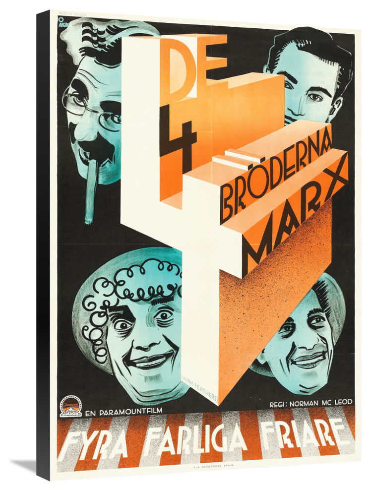 Marx Brothers, Swedish, Horse Feathers 01, 21x30