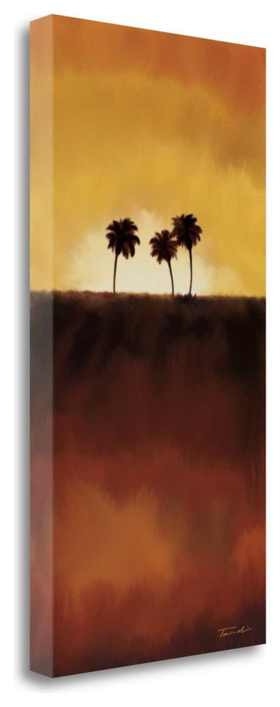 "Sunset Palm I" By Tandi Venter, Giclee Print on Gallery Wrap Canvas