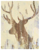 "Golden Antlers II Neutral Grey" Digital Paper Print by Albena Hristova, 24"x30"