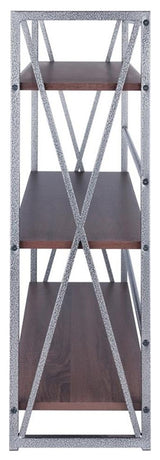 Isa 3-Tier Shelf, Graphite and Walnut