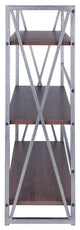 Isa 3-Tier Shelf, Graphite and Walnut