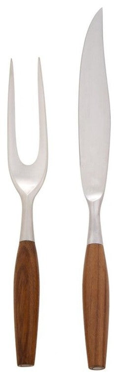 2-Piece Dansk Fjord Teak Carving Set