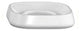 Acrylic Bathroom Accessories, Trixy, Snow White, Soap Dish