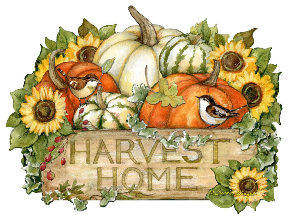 Cornucopia Door Decor by Susan Winget Thanksgiving Decor