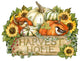 Cornucopia Door Decor by Susan Winget Thanksgiving Decor