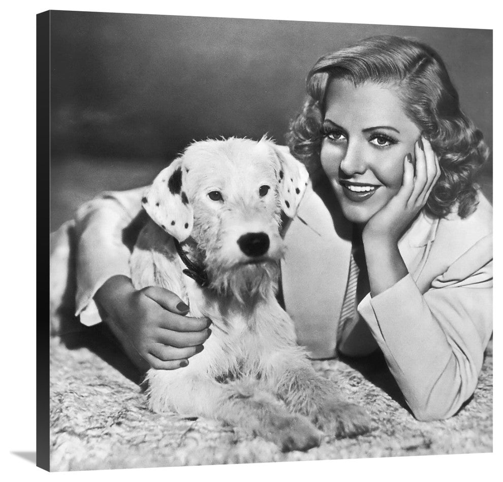 "Jean Arthur" Stretched Canvas Giclee by Hollywood Photo Archive, 30x30"