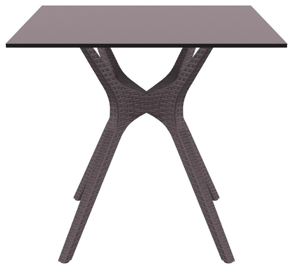 Ibiza Square Table 31", Brown