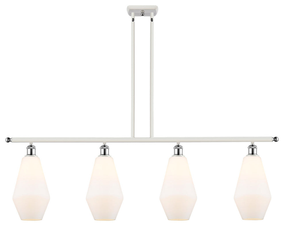 Innovations 516-4I-WPC-G651-7 4-Light Island Light, White, Polished Chrome