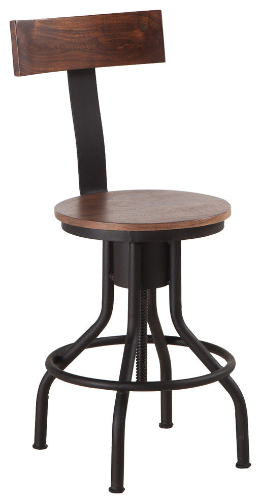 Artezia Acacia Wood Adjustable Bar Stools