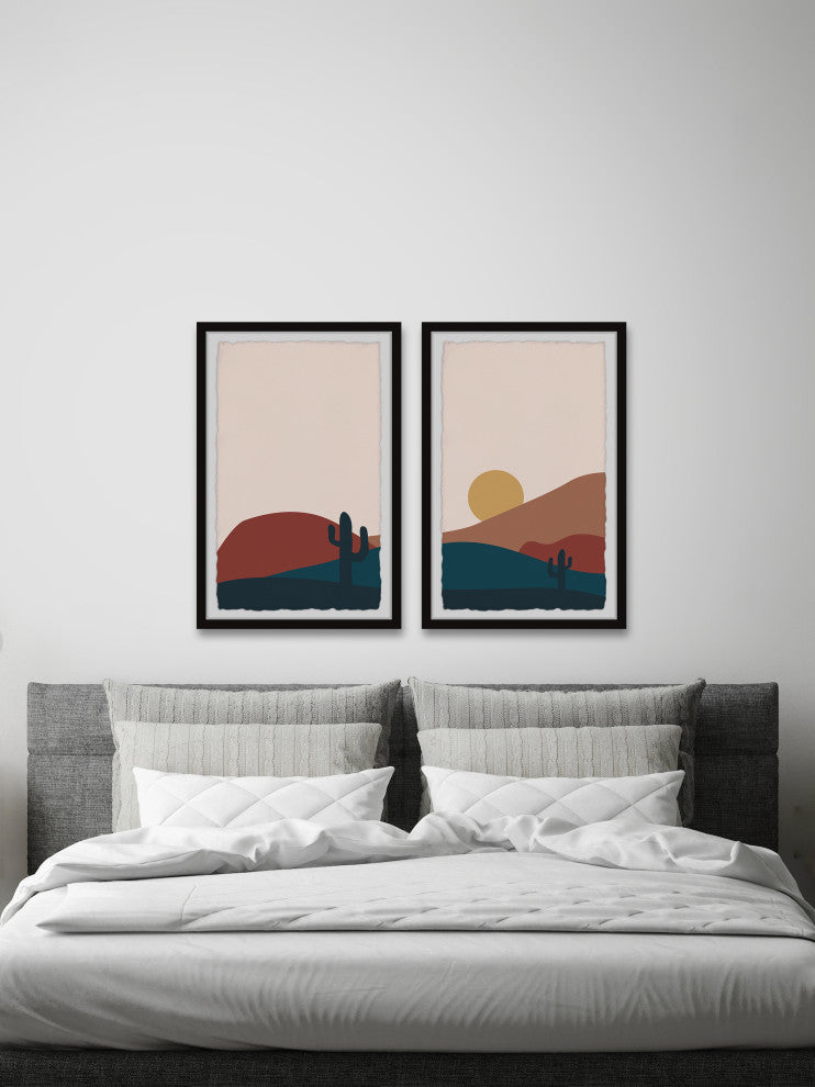 Moonrise in Catalina Diptych, 2-Piece Set, 30x45 Panels