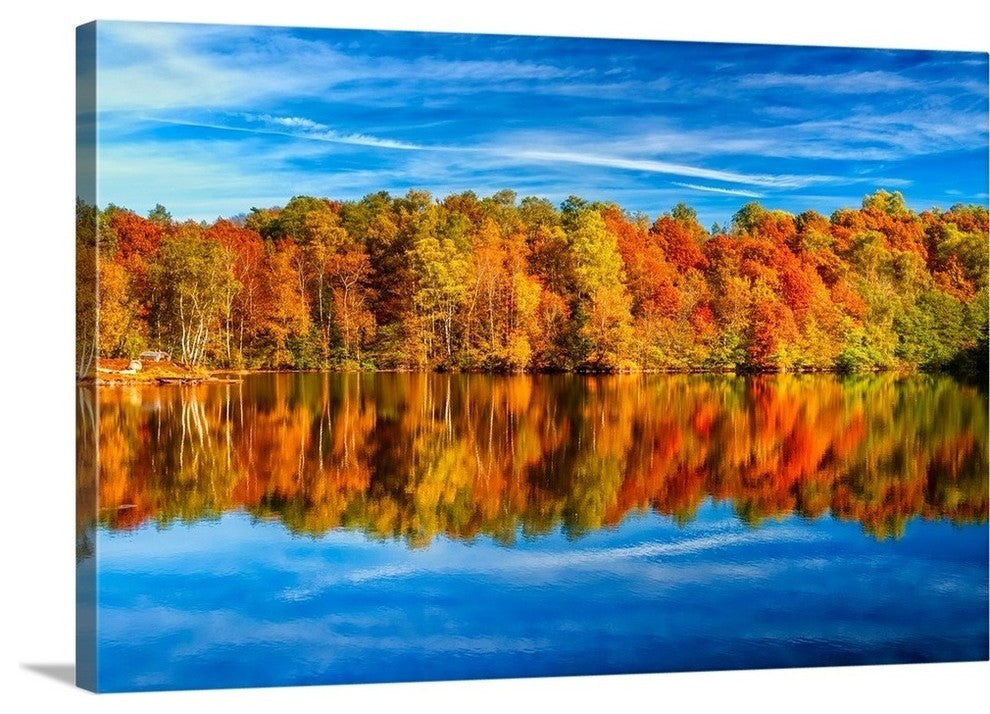 "The Two Faces Of Fall" Wrapped Canvas Art Print, 48"x32"x1.5"