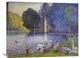 "The Lake In The Bois De Boulogne" Canvas Giclee by Henri Edmond Cross, 30"x24"