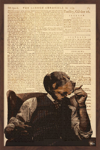 "Serious Times" Framed Painting Print, 24"x36"