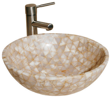 L-VMR-T-16W Polished #1 Vessel Sink