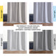 Blackout Vintage Textured Faux Dupioni Silk Curtain Single Panel, Ice, 50"x96"