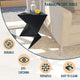 Leisuremod Randolph Modern Triangle Accent Side End Table, Black, Singles