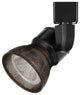 Integrated Dimmable LED Track Head, Bronze Shade, Black Base