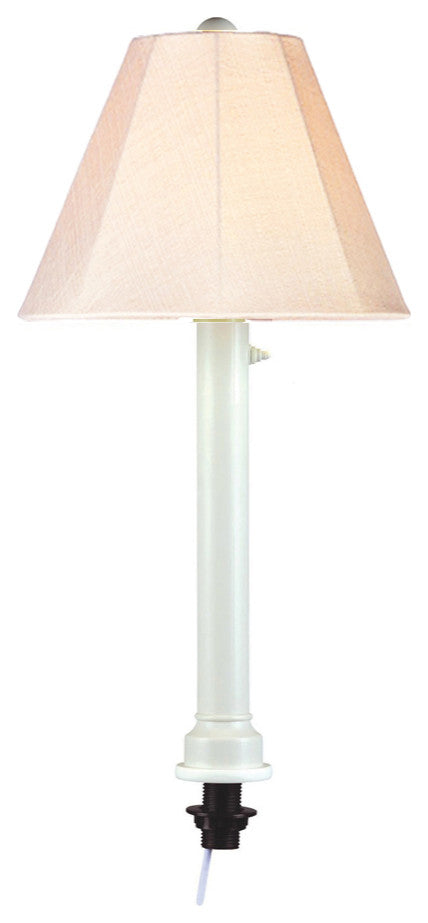 20-771 Umbrella Table Lamp With 2" White Tube Body