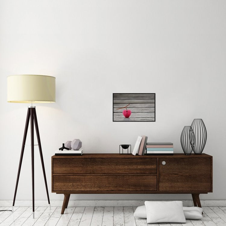 "Natural Heart" Framed Canvas Giclee by Lotte Gronkjaer, 23x15"