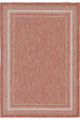 Unique Loom Rust Red Soft Border Outdoor 7'' 0 x 10'' 0 Area Rug