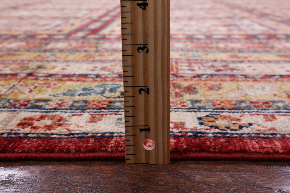8' 2" X 11' 4" Persian Garden Design Hand Knotted Rug Q10956