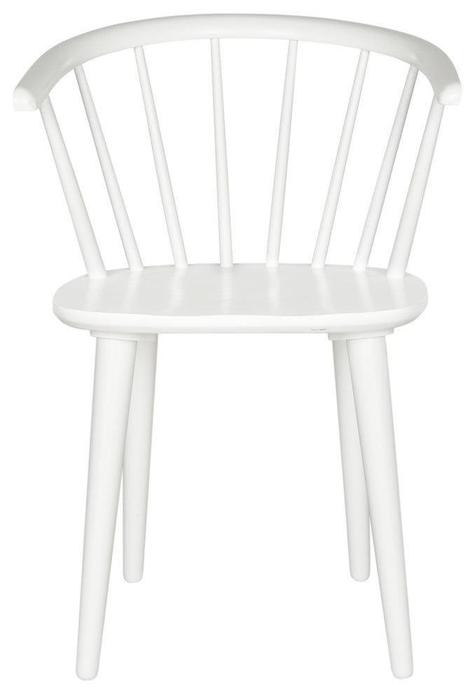 Safavieh Blanchard Curved Spindle Side Chairs, Set of 2, White