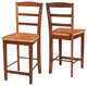 International Concepts Madrid 24" Stool in Cinnamon and Espresso