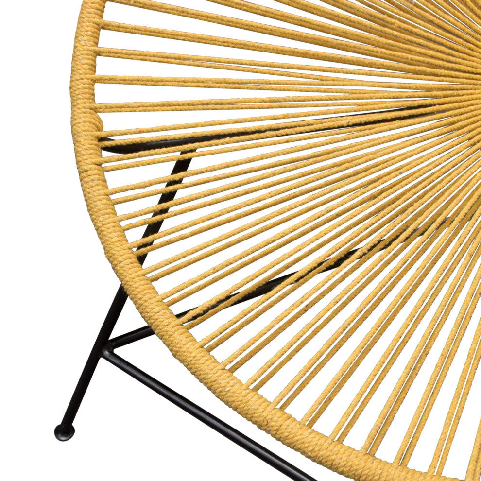 Sativa 2 Accent Chairs, Orange Rope