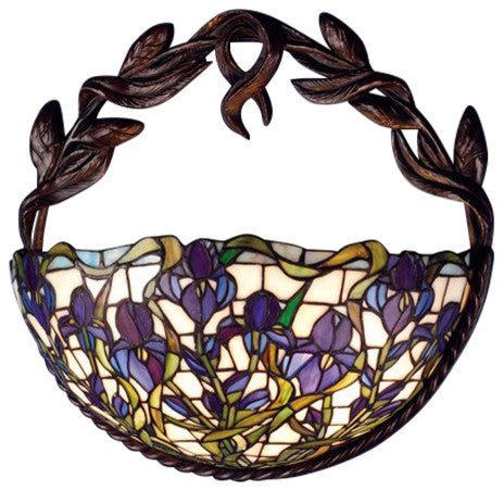 16 5"W Iris Wall Sconce