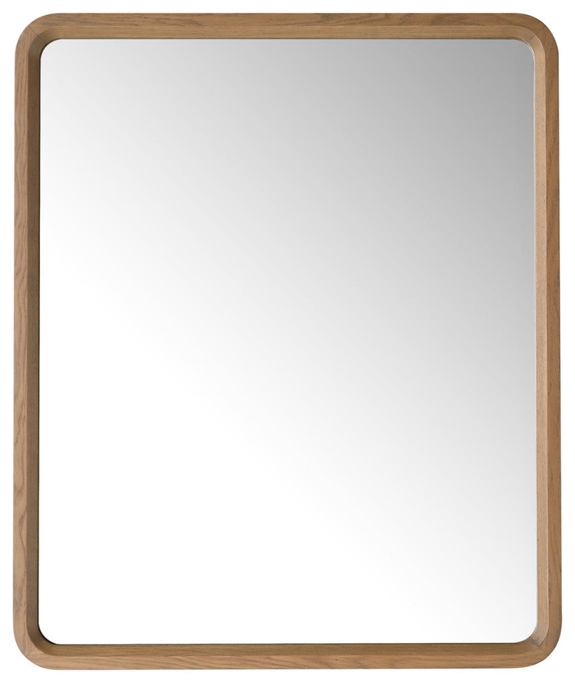 Vela Mirror, Pecan Oak, 36"