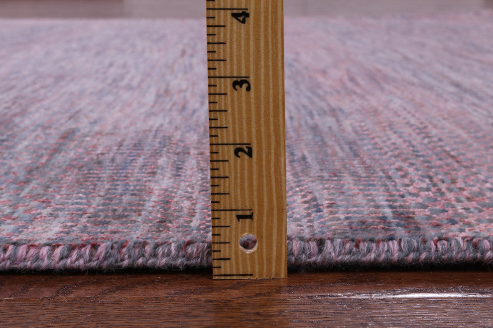 5' 10" X 9' 1" Hand Knotted Wool and Silk Savannah Grass Rug Q11925
