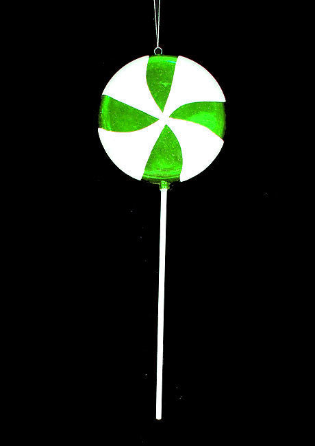 40" Huge Candy Fantasy Swirl Lollipop Christmas Ornament Decoration, Green