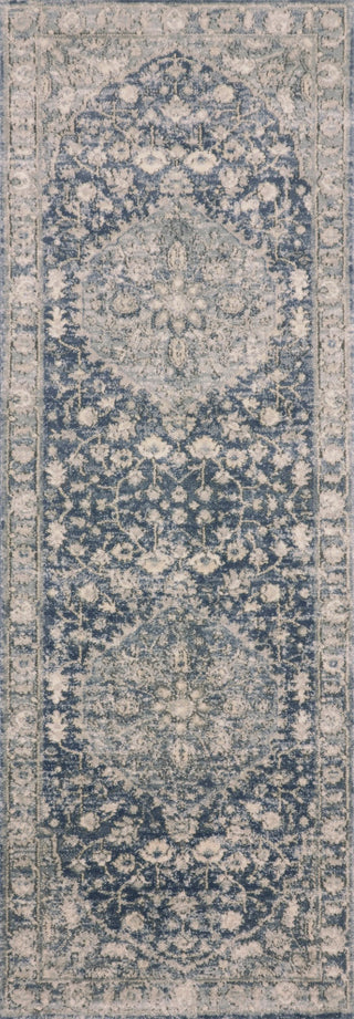 Teagan TEA-01 Area Rug, Denim/Mist, 2'8"x10'6"