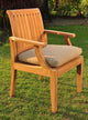 13-Piece Outdoor Teak Dining Set: 117" Masc Oval Extension Table, 12 Lagos Chair