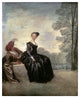 "Launisches Madchen" Digital Paper Print by Jean-Antoine Watteau, 20"x24"