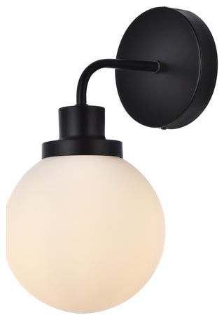 Helen 1-Light Bath Sconce, Brass With Frosted Shade