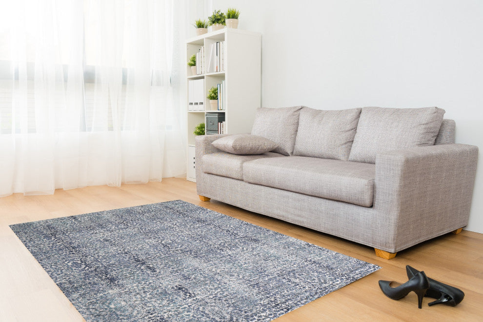 Noori Rug High-low Westfield Philip Silver/Blue Rug