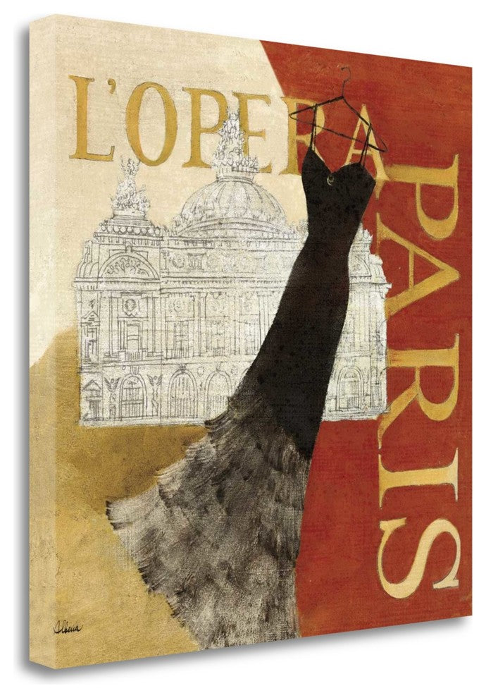 "Paris Dress - L Opera" By Albena Hristova, Giclee Print on Gallery Wrap Canvas